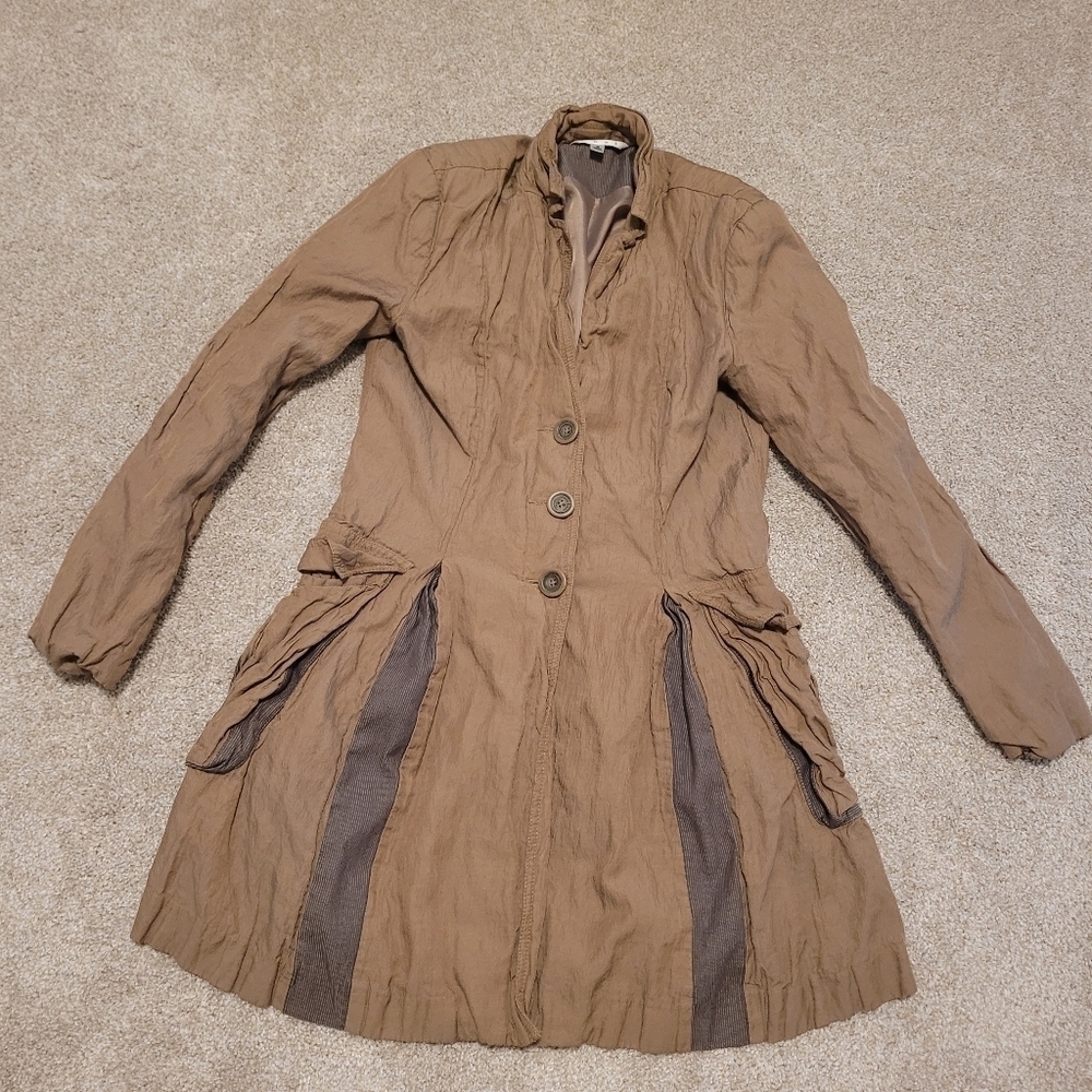 CAbi Women's Treasure Hunter Steampunk Jacket Trench Coat Size Small